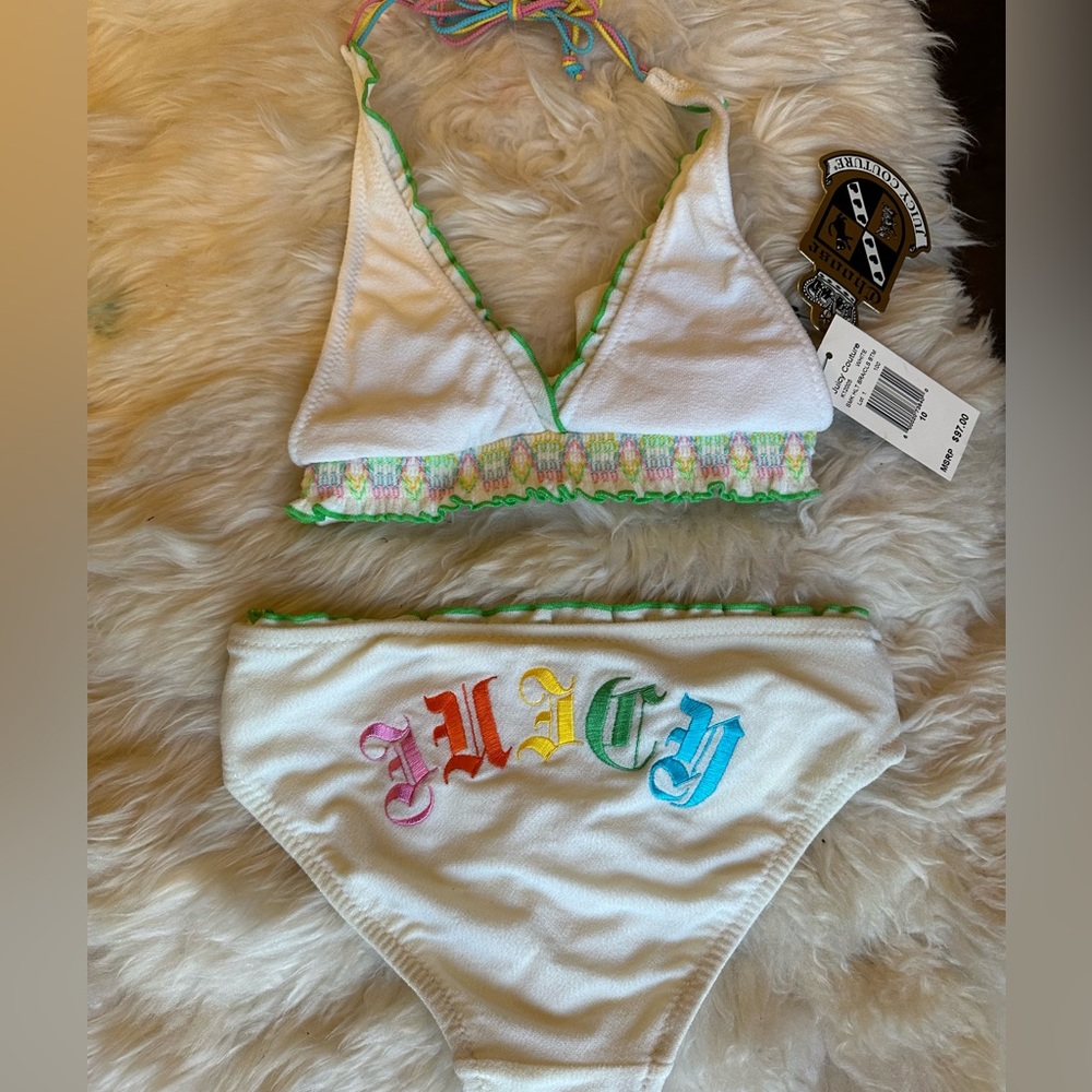 JUICY COUTURE CUTE BIKINI FOR GIRLS SIZE 10!!